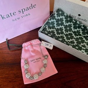 Kate Spade Brilliant Statement Silver Necklace